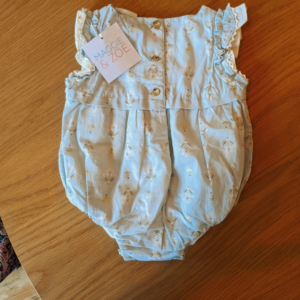 NWT Maggie & Zoe romper 3-6m - Picture 3 of 5